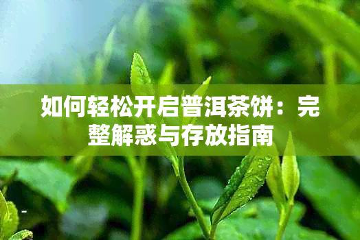 如何轻松开启普洱茶饼：完整解惑与存放指南