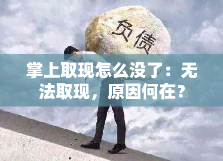 掌上取现怎么没了：无法取现，原因何在？