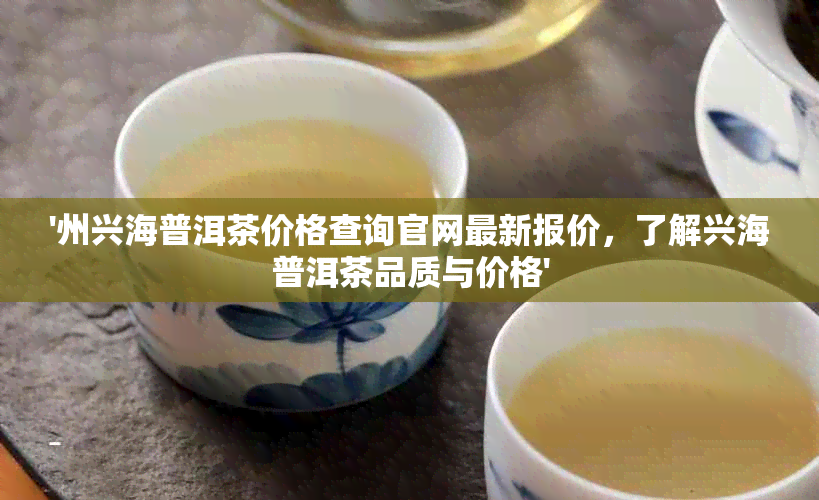 '州兴海普洱茶价格查询官网最新报价，了解兴海普洱茶品质与价格'