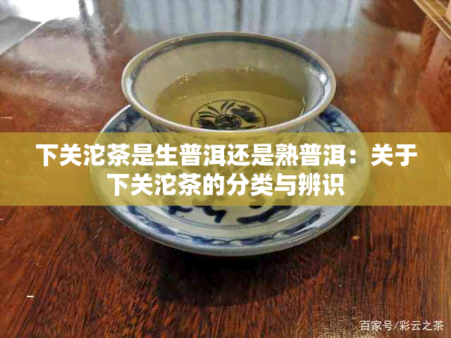 下关沱茶是生普洱还是熟普洱：关于下关沱茶的分类与辨识