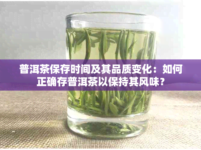 普洱茶保存时间及其品质变化：如何正确存普洱茶以保持其风味？