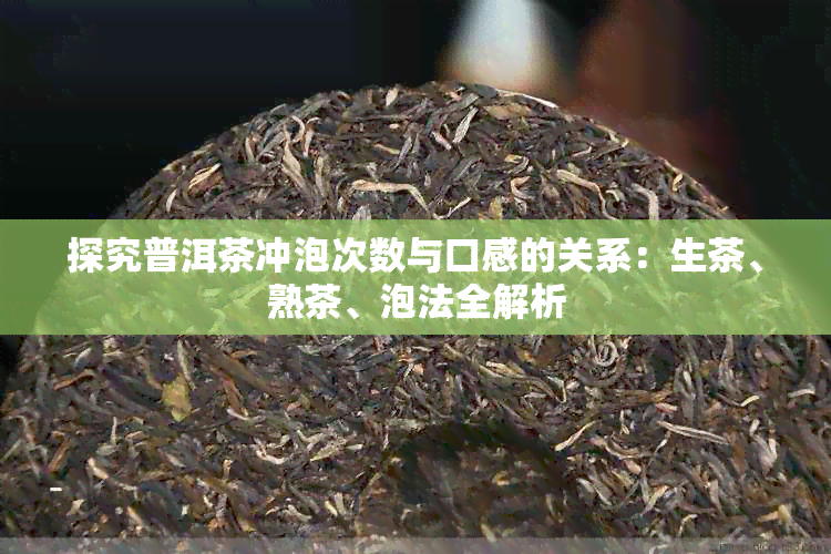 探究普洱茶冲泡次数与口感的关系：生茶、熟茶、泡法全解析