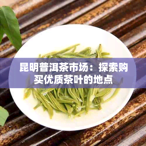 昆明普洱茶市场：探索购买优质茶叶的地点