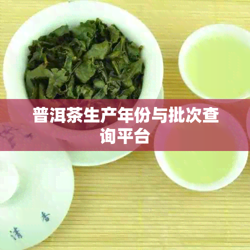 普洱茶生产年份与批次查询平台