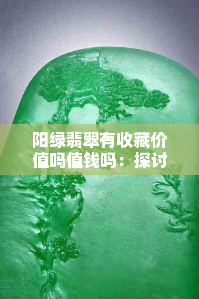 阳绿翡翠有收藏价值吗值钱吗：探讨翡翠的价值与投资前景