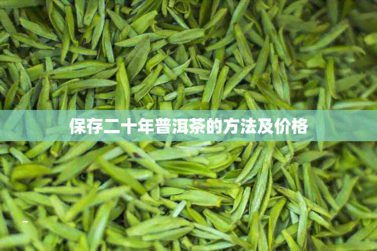 保存二十年普洱茶的方法及价格