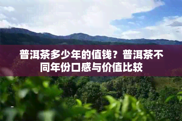 普洱茶多少年的值钱？普洱茶不同年份口感与价值比较