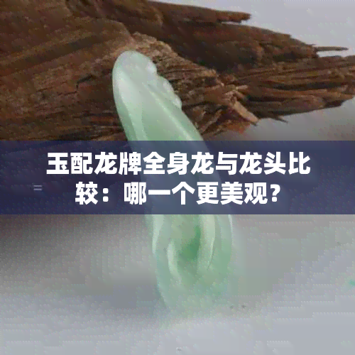 玉配龙牌全身龙与龙头比较：哪一个更美观？