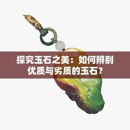 探究玉石之美：如何辨别优质与劣质的玉石？