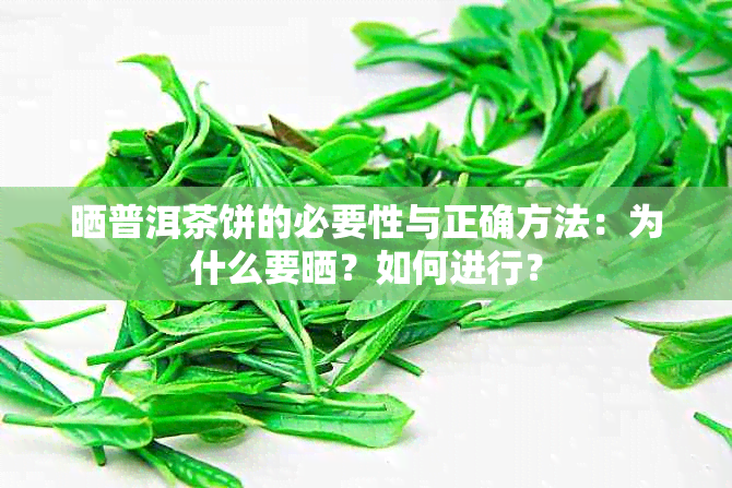 晒普洱茶饼的必要性与正确方法：为什么要晒？如何进行？