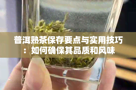 普洱熟茶保存要点与实用技巧：如何确保其品质和风味