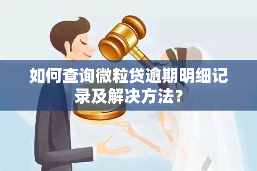 如何查询微粒贷逾期明细记录及解决方法？