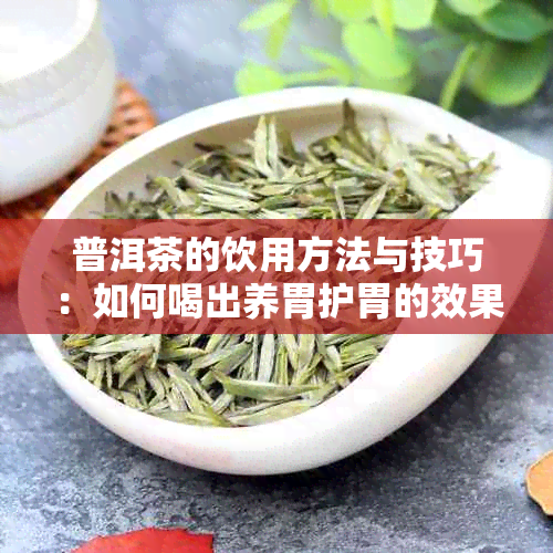 普洱茶的饮用方法与技巧：如何喝出养胃护胃的效果？