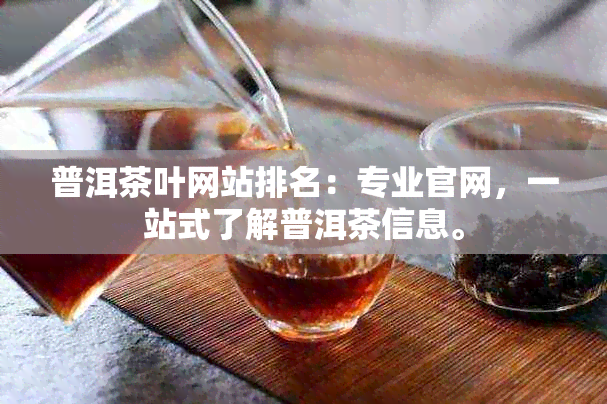 普洱茶叶网站排名：专业官网，一站式了解普洱茶信息。