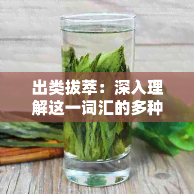 出类拔萃：深入理解这一词汇的多种含义和用法