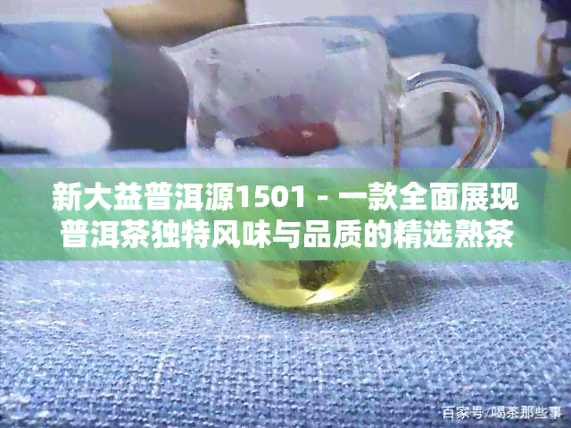 新大益普洱源1501 - 一款全面展现普洱茶独特风味与品质的精选熟茶