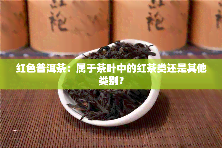 红色普洱茶：属于茶叶中的红茶类还是其他类别？