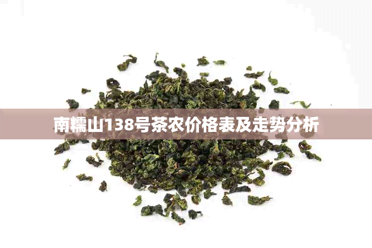 南糯山138号茶农价格表及走势分析