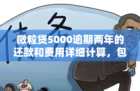 微粒贷5000逾期两年的还款和费用详细计算，包括滞纳金、罚息等关键因素