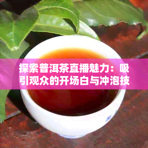 探索普洱茶直播魅力：吸引观众的开场白与冲泡技巧