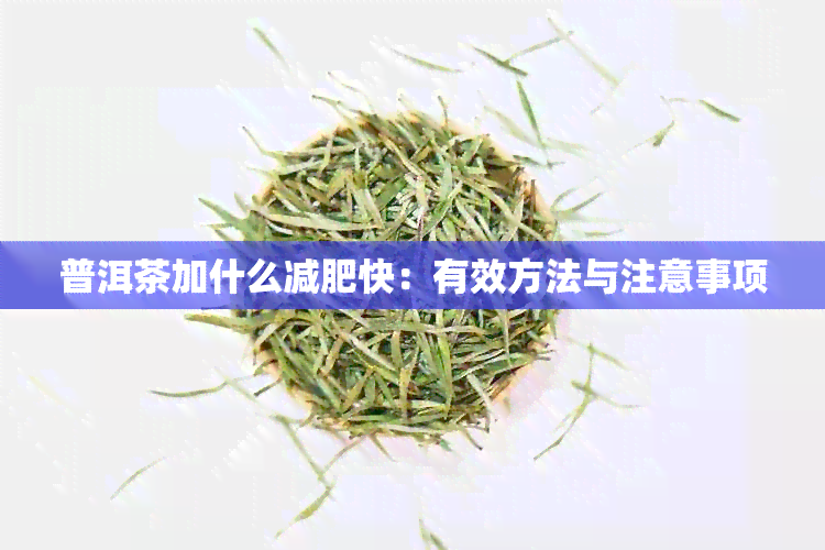 普洱茶加什么减肥快：有效方法与注意事项