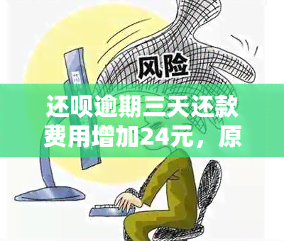 还呗逾期三天还款费用增加24元，原因何在？