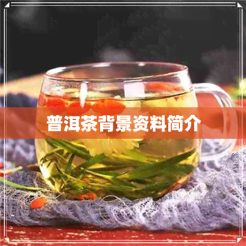 普洱茶背景资料简介