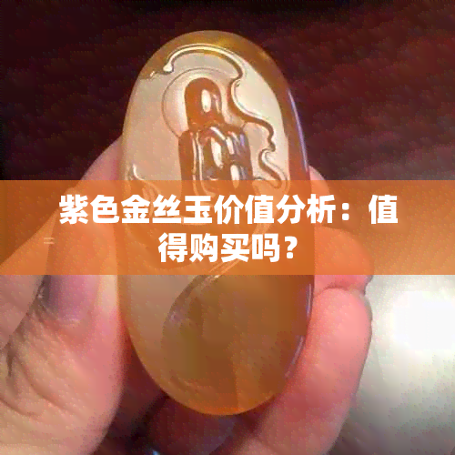 紫色金丝玉价值分析：值得购买吗？