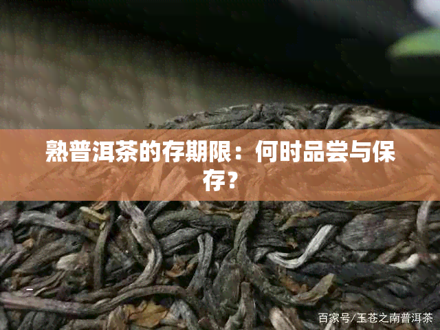 熟普洱茶的存期限：何时品尝与保存？