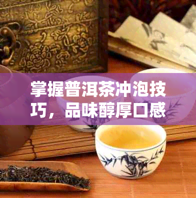 掌握普洱茶冲泡技巧，品味醇厚口感的完美之道