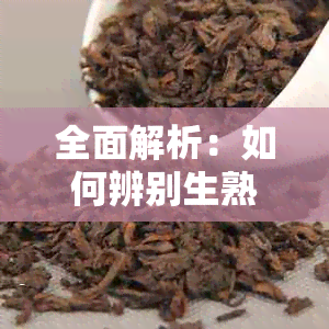 全面解析：如何辨别生熟普洱茶的品质与优劣，让你轻松成为品茗高手