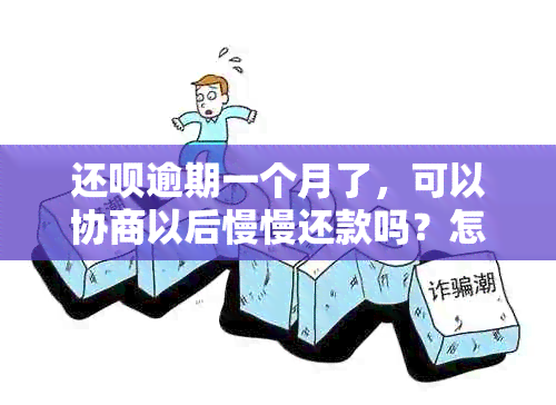 还呗逾期一个月了，可以协商以后慢慢还款吗？怎么办