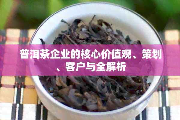 普洱茶企业的核心价值观、策划、客户与全解析