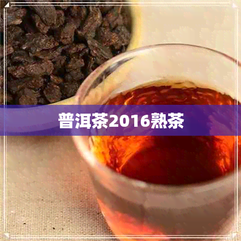 普洱茶2016熟茶