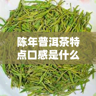 陈年普洱茶特点口感是什么：探究其独特的韵味与滋味