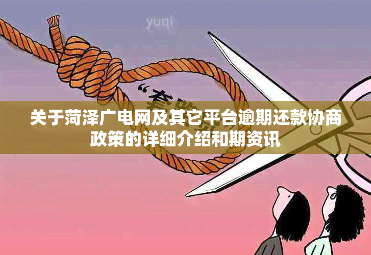 关于菏泽广电网及其它平台逾期还款协商政策的详细介绍和期资讯