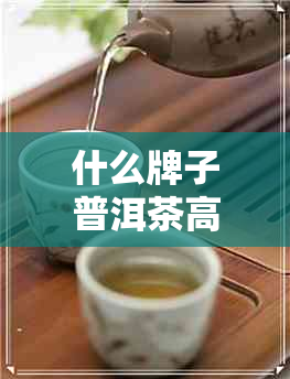 什么牌子普洱茶高端