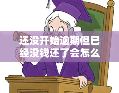 还没开始逾期但已经没钱还了会怎么样？