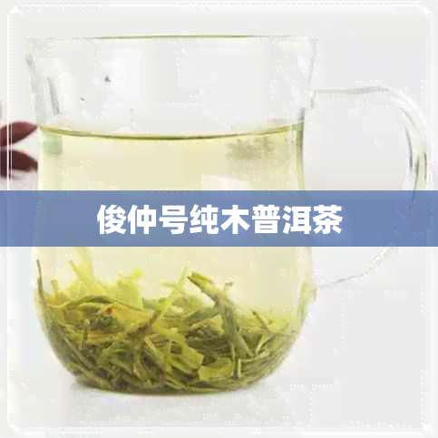 俊仲号纯木普洱茶