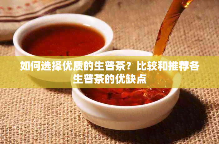 如何选择优质的生普茶？比较和推荐各生普茶的优缺点