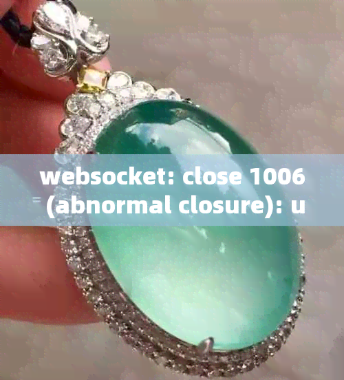 websocket: close 1006 (abnormal closure): unexpected EOF