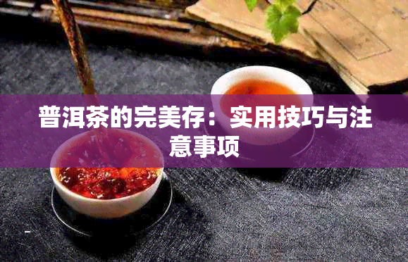 普洱茶的完美存：实用技巧与注意事项