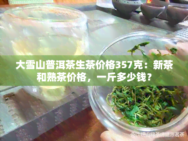 大雪山普洱茶生茶价格357克：新茶和熟茶价格，一斤多少钱？