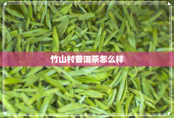 竹山村普洱茶怎么样