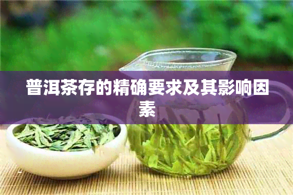 普洱茶存的精确要求及其影响因素