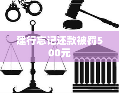 建行忘记还款被罚500元