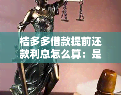 桔多多借款提前还款利息怎么算：是否存在套路，提前全额还款需额外费用吗？