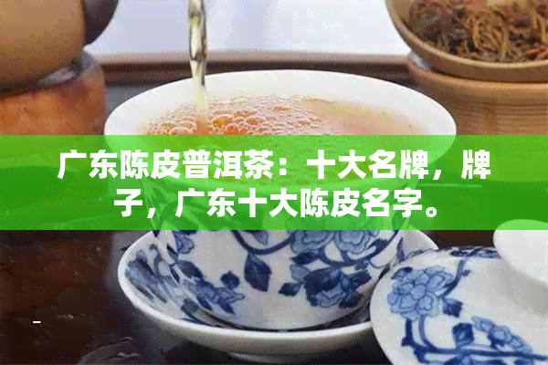 广东陈皮普洱茶：十大名牌，牌子，广东十大陈皮名字。