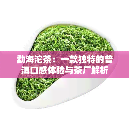 勐海沱茶：一款独特的普洱口感体验与茶厂解析