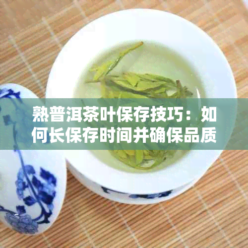 熟普洱茶叶保存技巧：如何长保存时间并确保品质